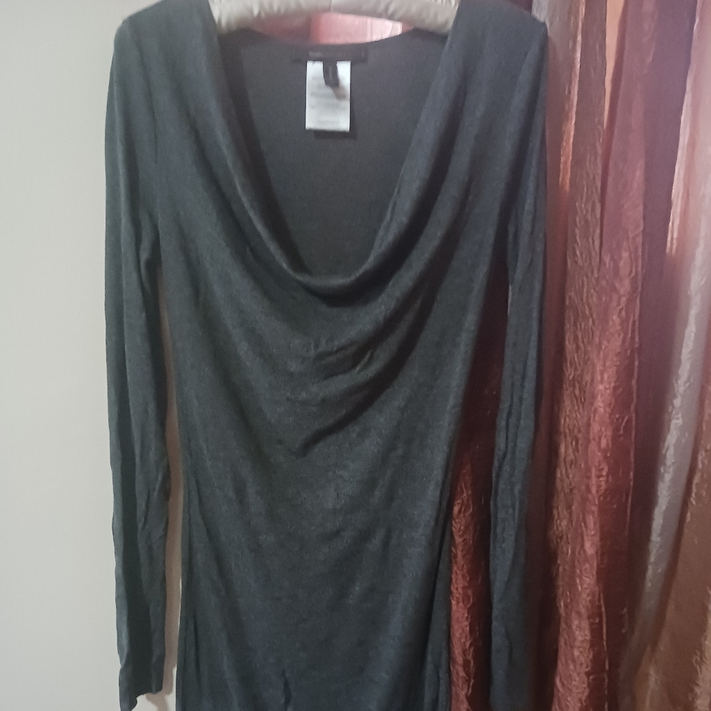 BCBG MAXAZRIA DRAP NECK DRESS